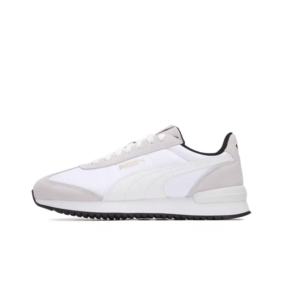 PUMA R78 Nylon Retro Устойчивый к истиранию Низкий Топ Повседневная обувь Унисекс Серый Белый