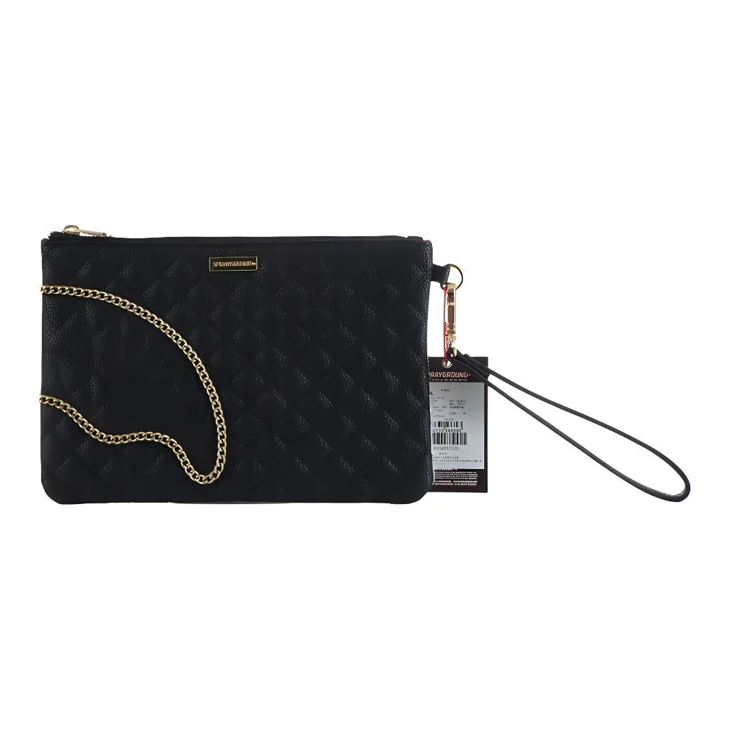 SPRAYGROUND ПУ (полиуретан) Ручная сумка-клатч стандартная унисекс черная