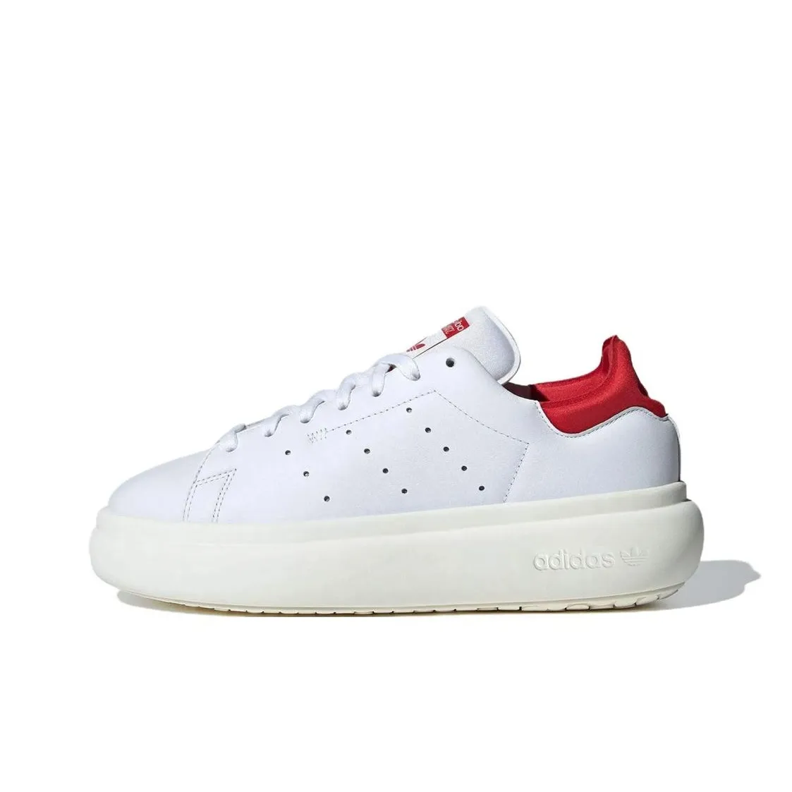 Adidas Originals STAN SMITH PF Противоскользящие Устойчивые к истиранию Низкие Кроссовки для скейтбординга Женские Белые Красные