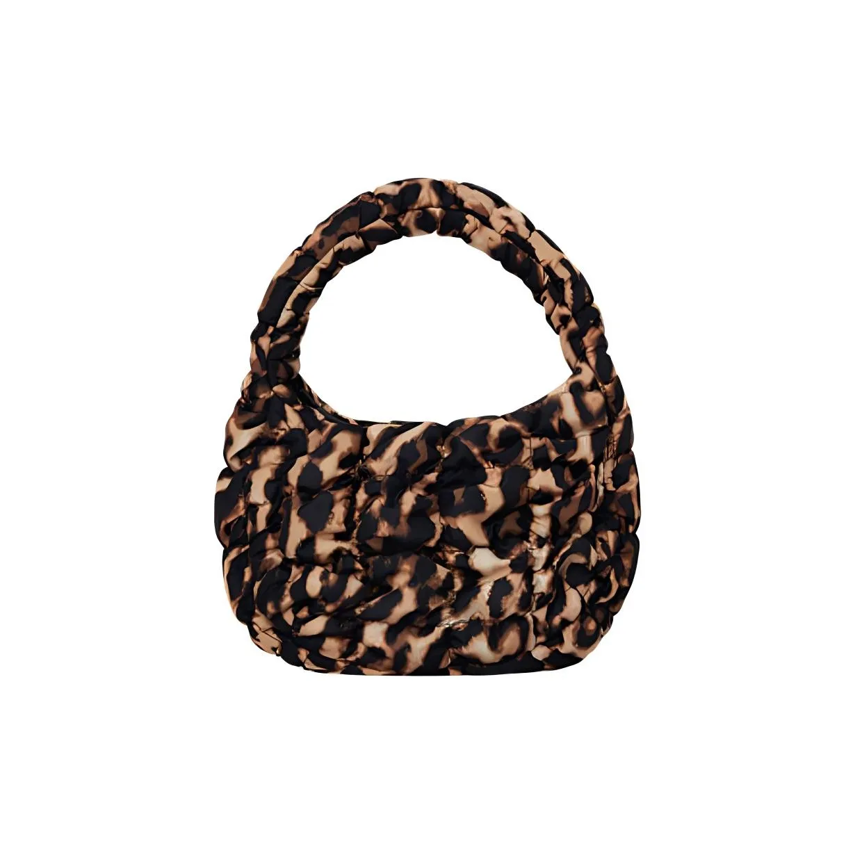 COS Полиэстер Облачная Сумка Маленькая Сумка Женская с Леопардовым Принтом Коричневый