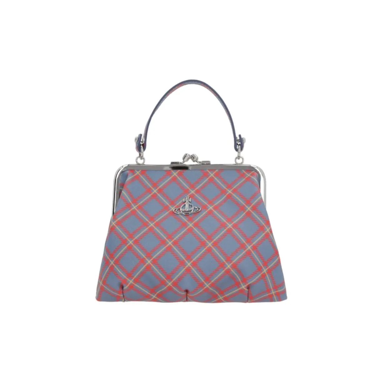 Vivienne Westwood PU Shoulder Bag, Crossbody Bag, Handbag Women's Blue & Orange