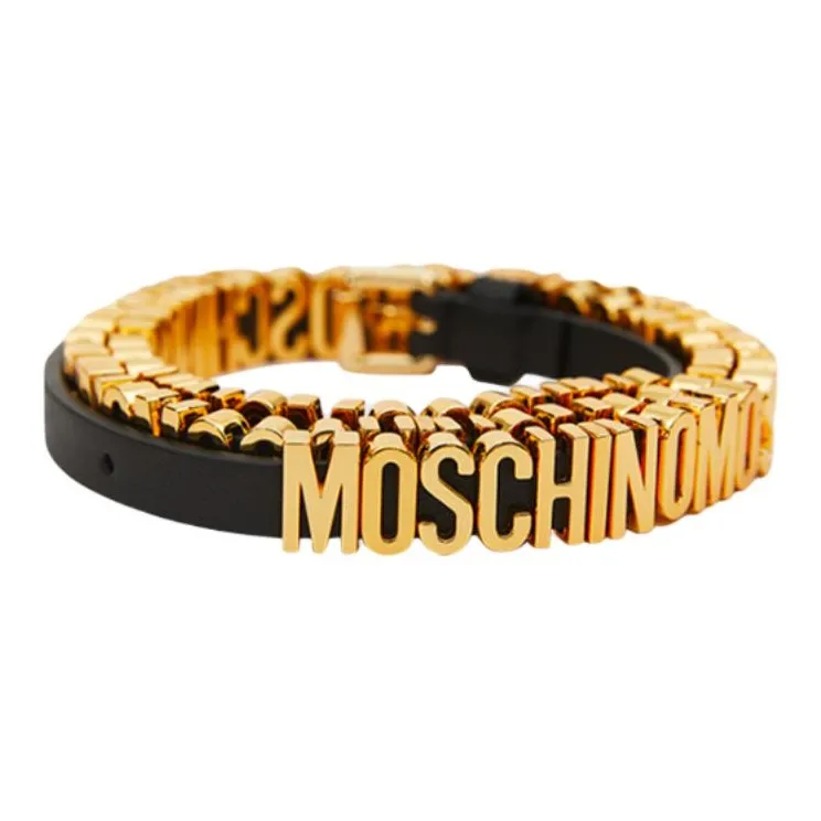 MOSCHINO Sheepskin Leather Belts Women's Black Width 3,5CM MOSCHINO Овчина Кожаные ремни Женские Черный Ширина 3,5CM