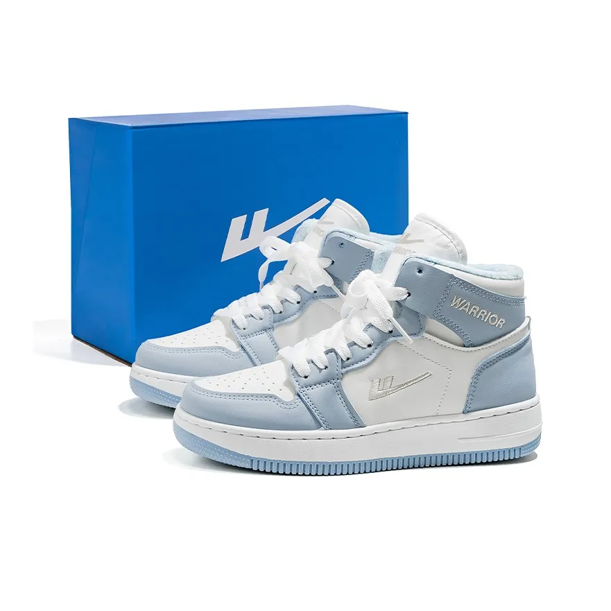 Warrior High Топ Скейтборд Кроссовки Унисекс Белый Синий