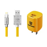 TF-A02 애플 케이블+옐로우[범블비] USB-A 포트+TC 인터페이스