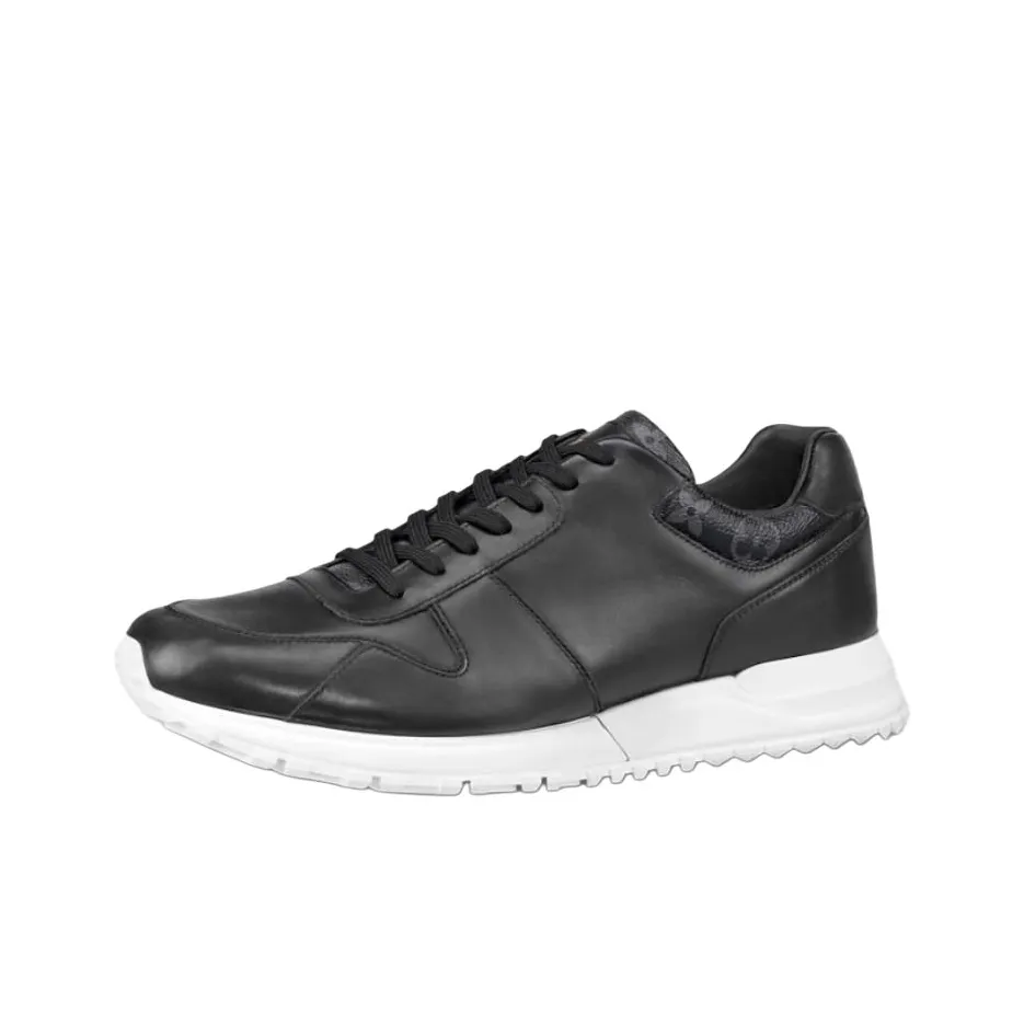 LOUIS VUITTON Run Away Casual Shoes Men Low Top Black