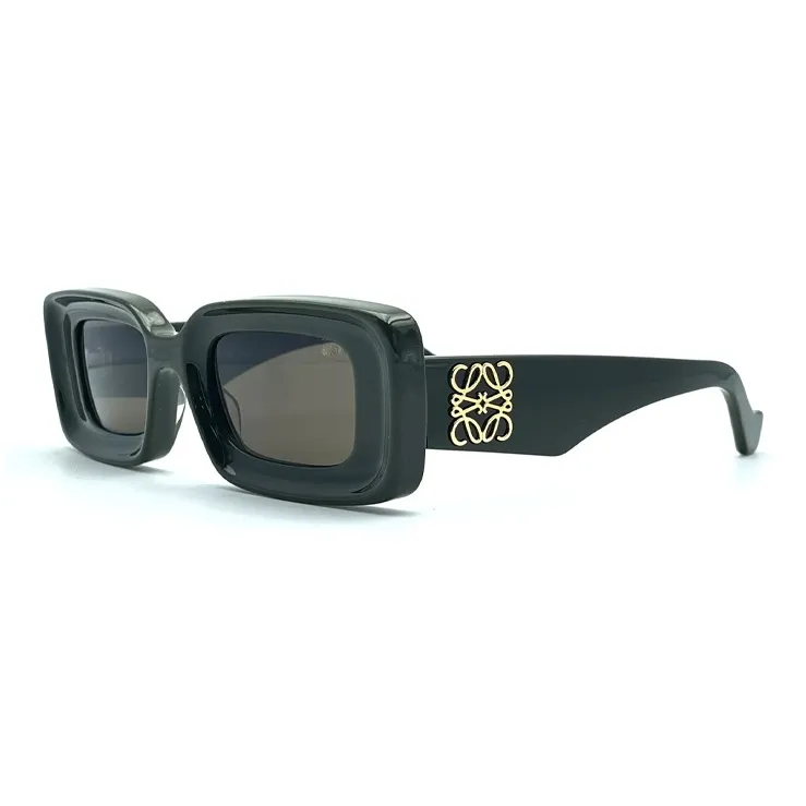 LOEWE Acetate Rectangular Sunglasses Women's Dark Green
