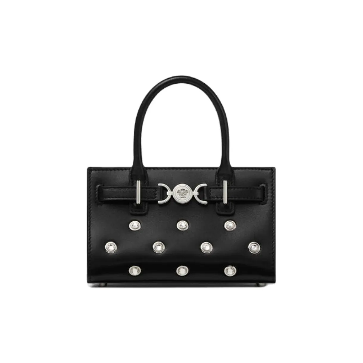 VERSACE Medusa '95 Lambskin Tote Bag, Shopping Bag, Handbag Mini Women's Black