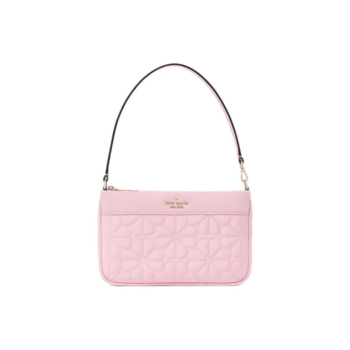 Kate Spade Spade Flower Fabric Shoulder Bag Small Size Women's Pink
