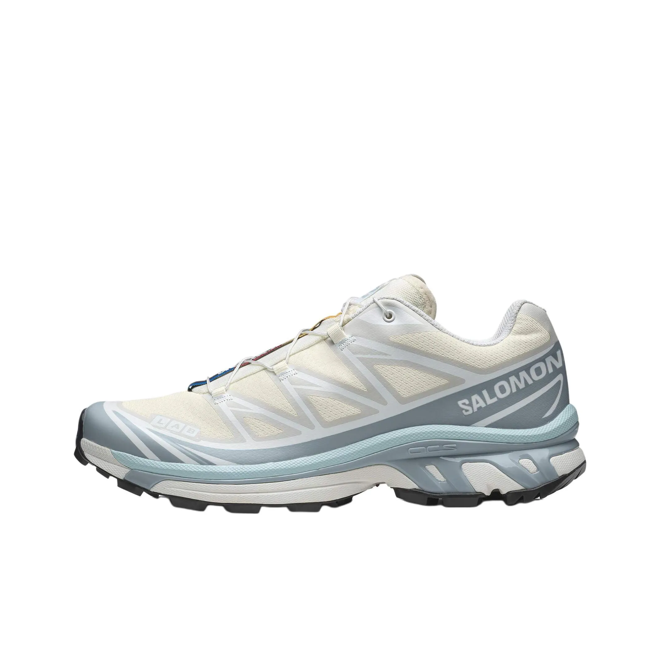 SALOMON XT-6 Anti-Slip Wear-Resistant Low-Top Casual Running Shoes Unisex Ecru