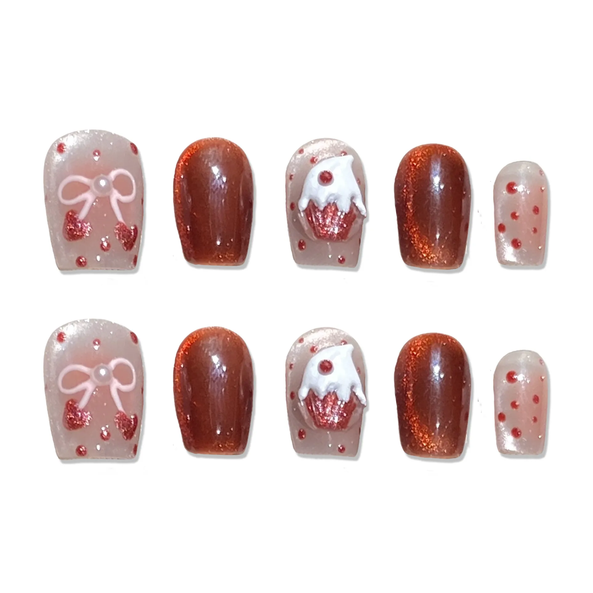 XIAMEIYU Искусственные ногти для женщин