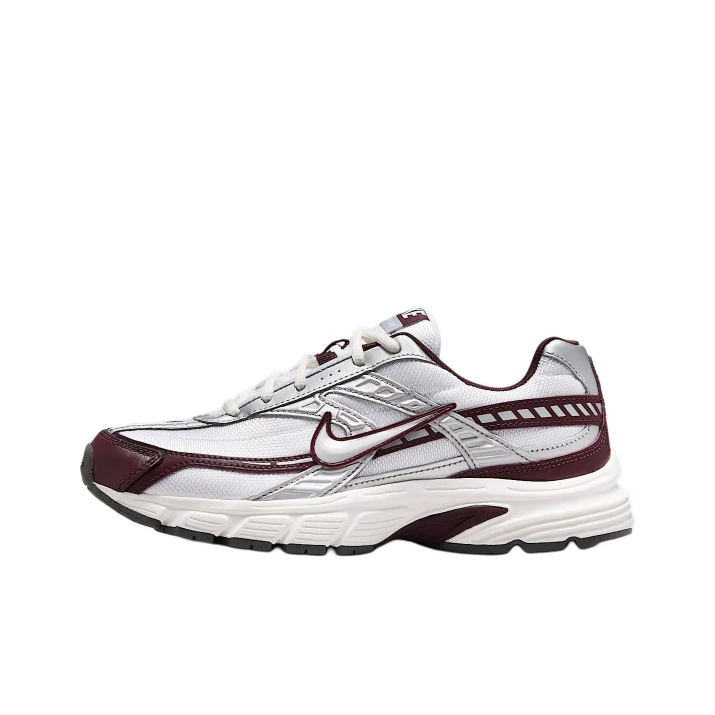 Nike Initiator Abrasion Resistant Shock Absorbers Low Top Casual City Commute Running Shoes Women's White Red