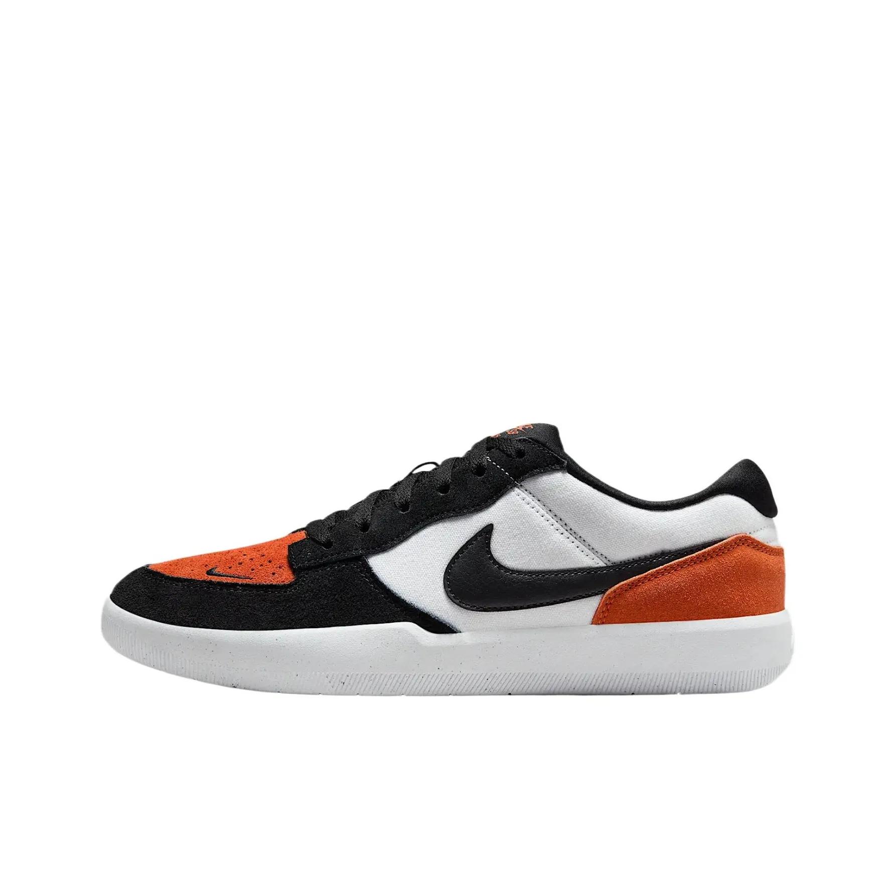 Nike SB Force 58 Anti Slip And Wear Resistant Breathable Low Top Skateboard Shoes Unisex Black White