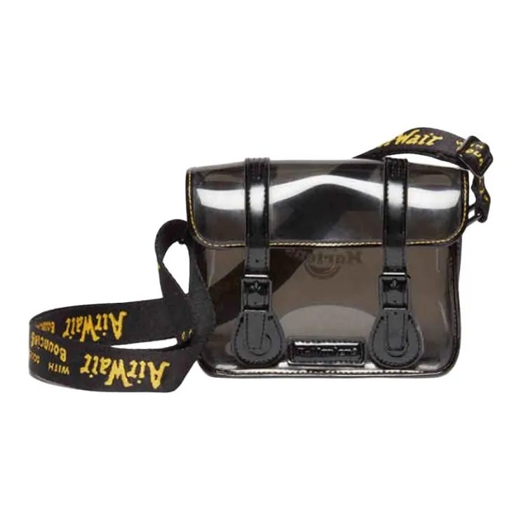 Dr.Martens Cow Leather Crossbody Bags Medium Size Unisex Black