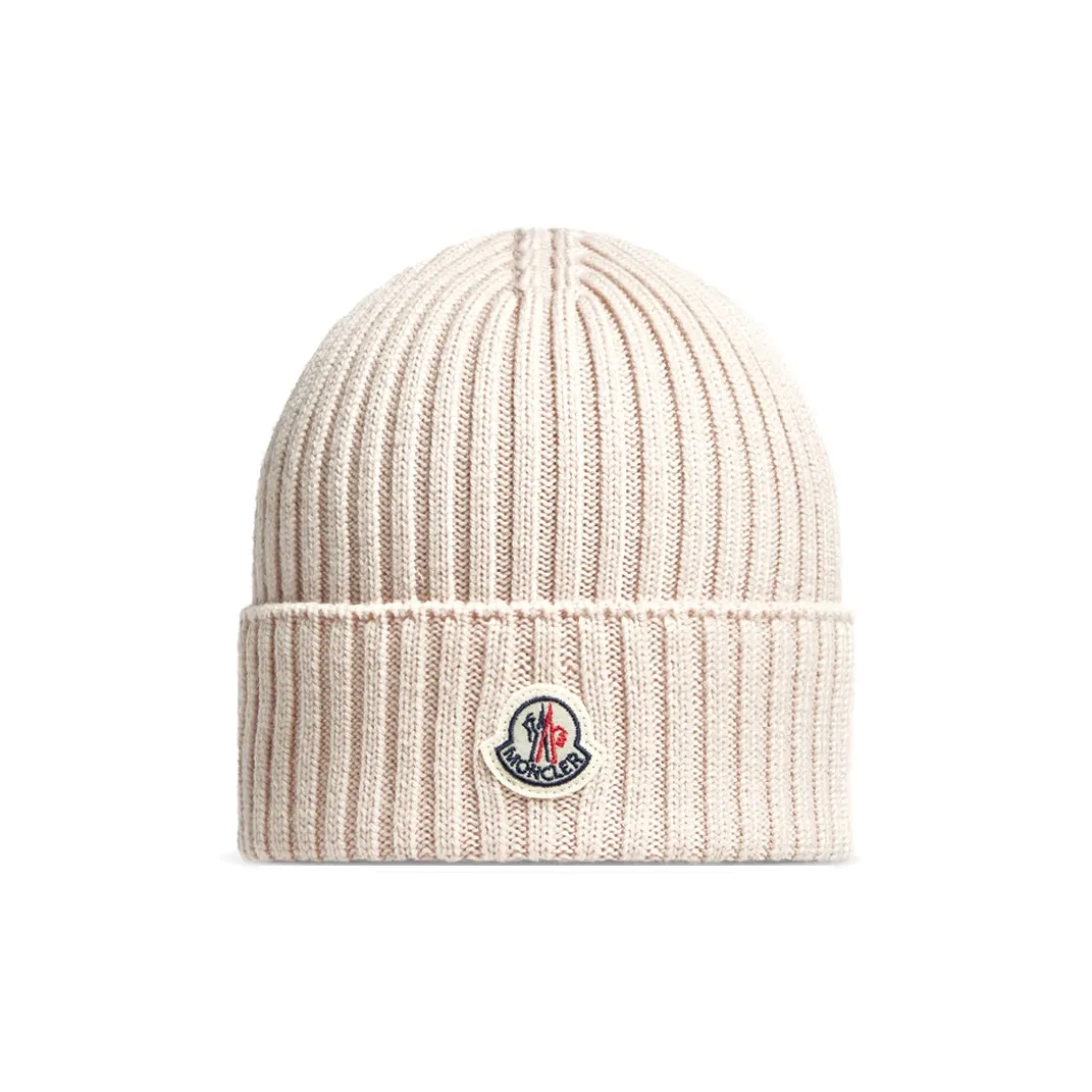 Moncler Enfant Logo Patch Beanie