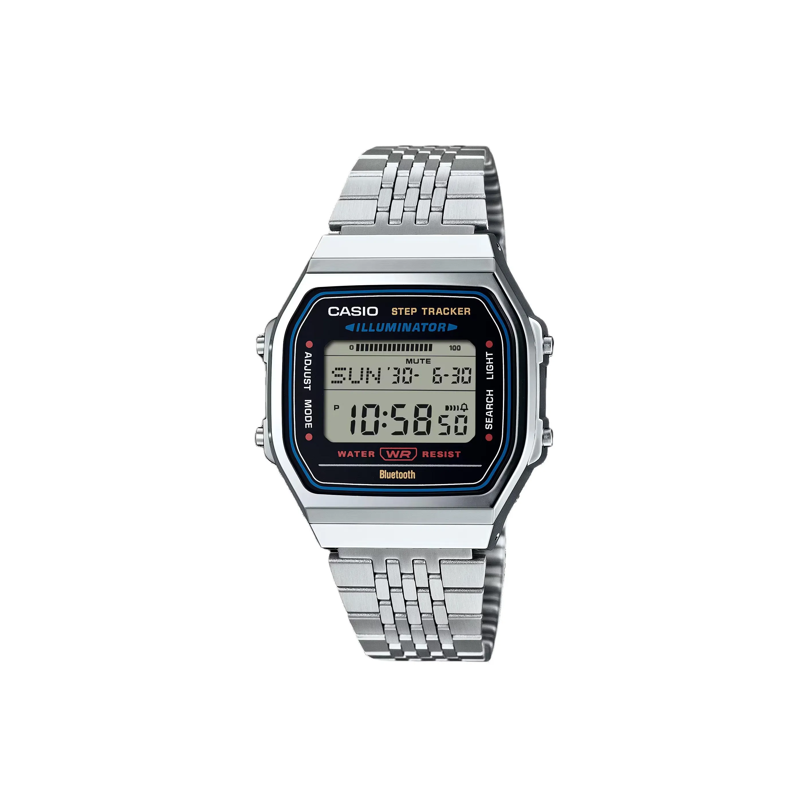 CASIO VINTAGE Series Кварцевый механизм нержавеющая сталь ремешок мужские часы серый циферблат