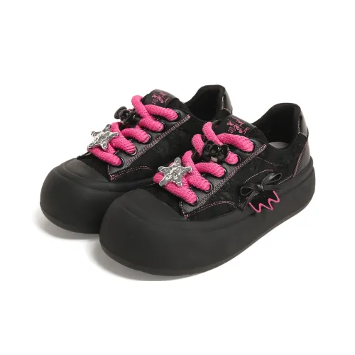 TTKJ Кроссовки для скейтбординга Low Top Любимые Розово-красные Женские