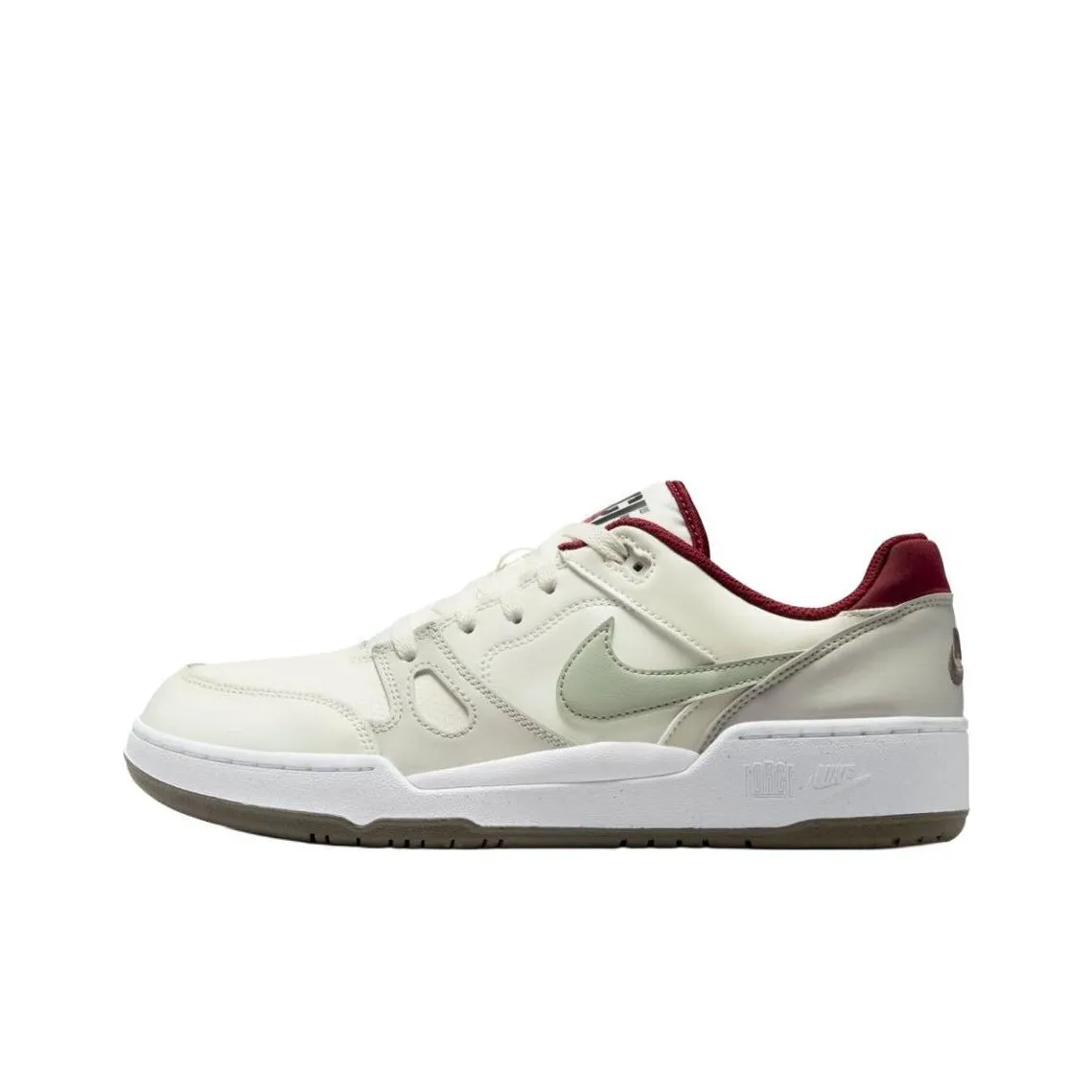 Nike Full Force Skateboard Shoes Men Low-Top White