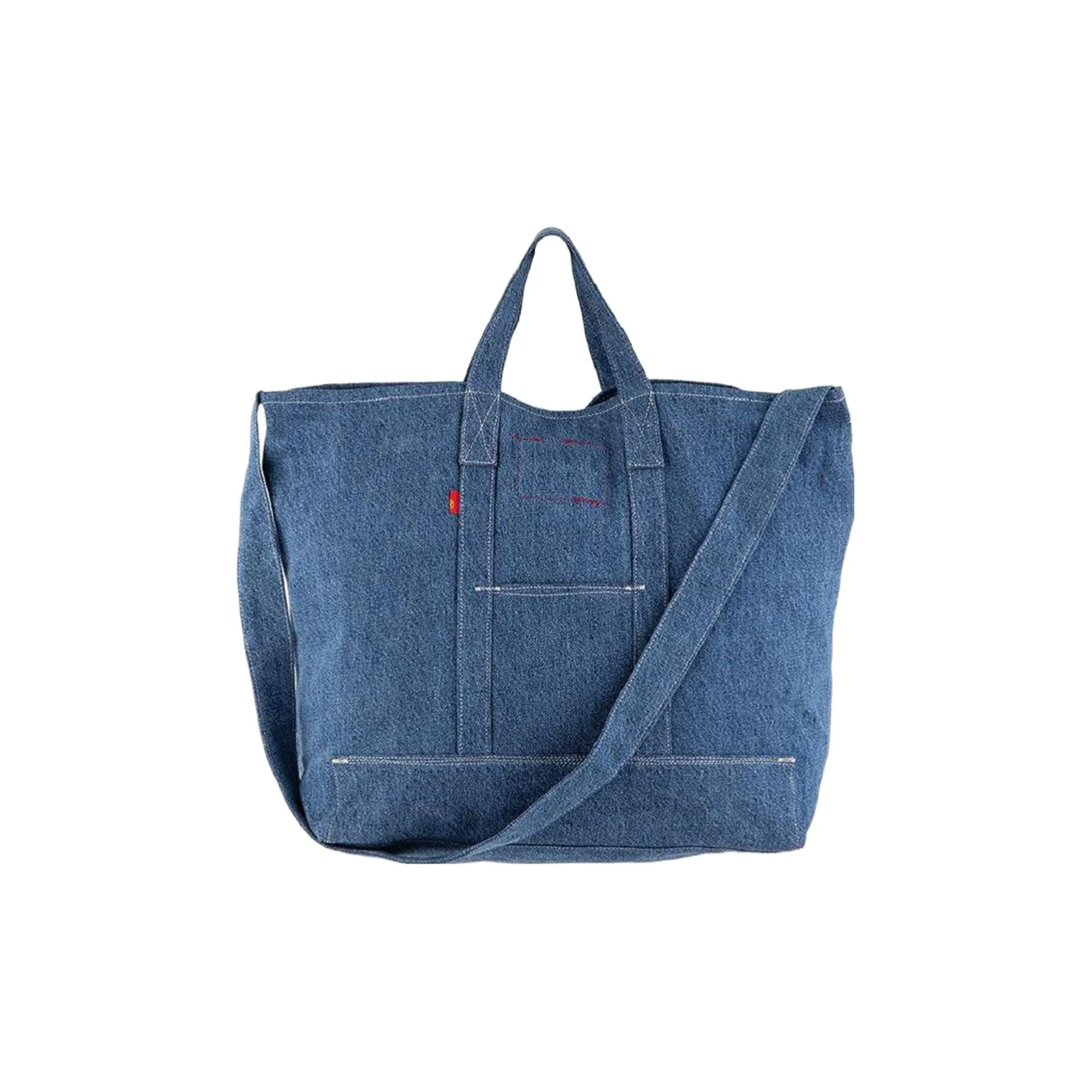 Levi's Хлопок Тоут Сумка Сумка для покупок Сумка Сумка через плечо Сумка через плечо Стандартная Унисекс Джинсовый синий