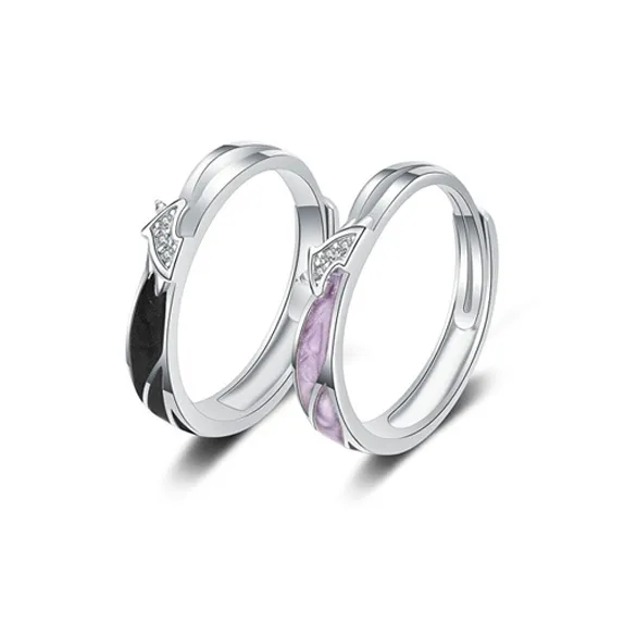 GLOIRE S925 Silver Rings Unisex Gentle Elegant Fashion Elegance Everyday Versatile For Romance Dates And Commuting