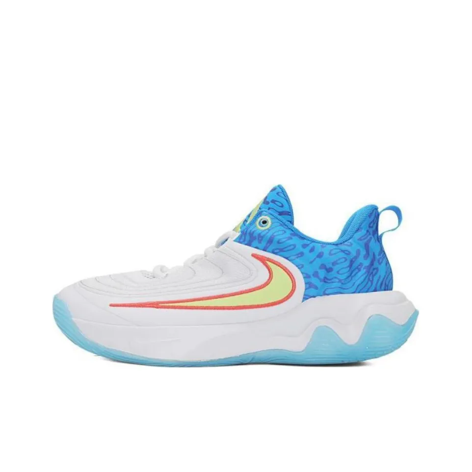 Nike Giannis Immortality 4 Устойчивый к истиранию Низкий Топ Детские Баскетбольные Кроссовки Белый