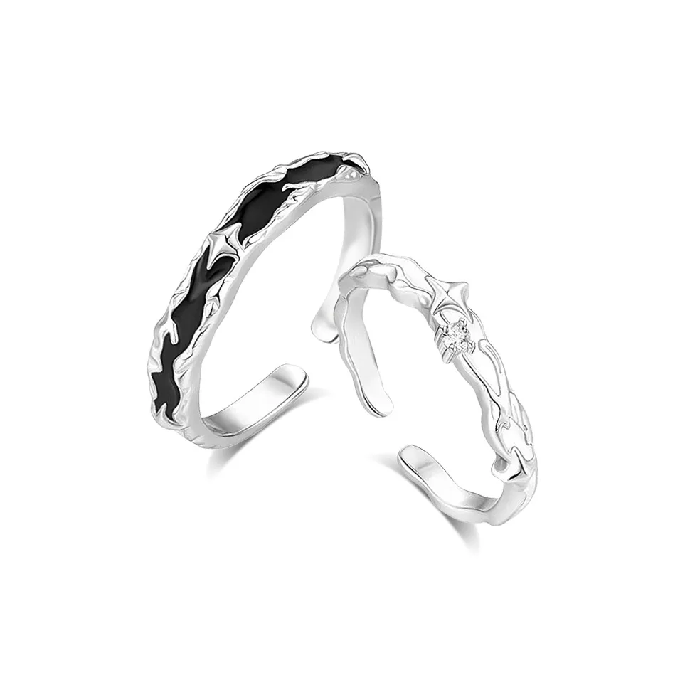 KUMET Sterling Silver Rings Unisex