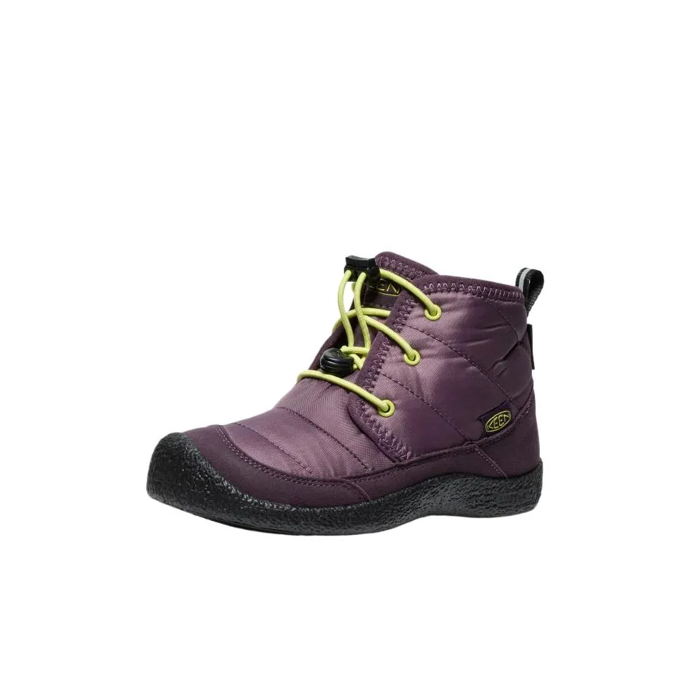 KEEN HOWSER II CHUKKA WP противоскользящие устойчивые к истиранию термические высокие детские ботинки фиолетовые детские