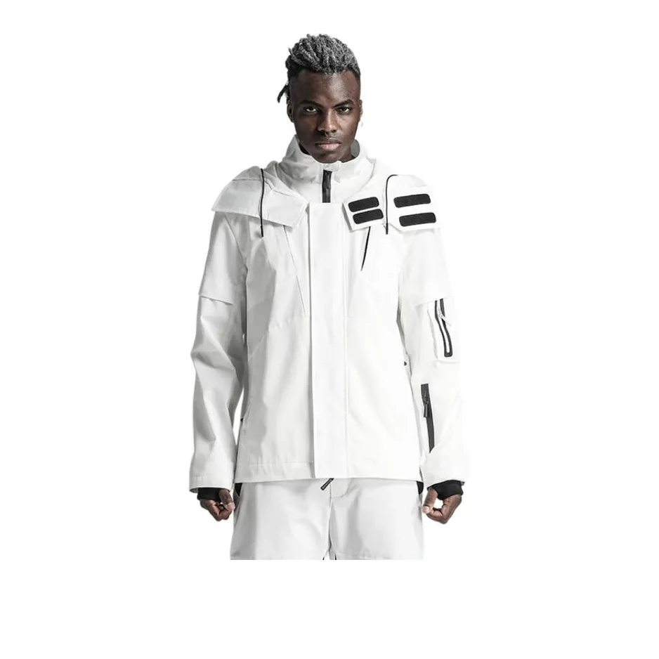 NORVINCY Fall And Winter Urban Techwear Trendy Hook and Loop Mecha Jacket Men's