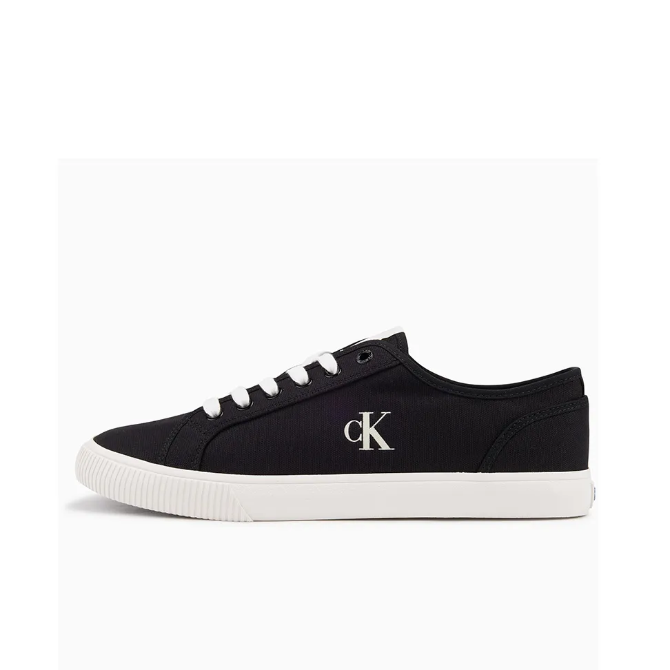 CALVIN KLEIN Low Top Canvas Shoes Men's Black/White