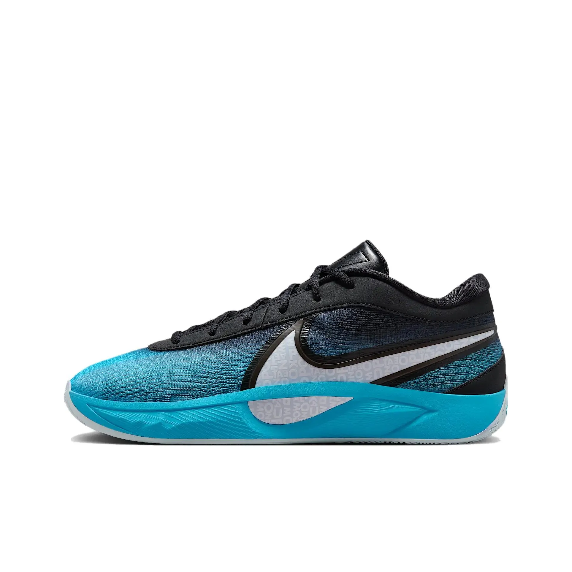 Nike Giannis Freak 6 Slip-Resistant Abrasion-Resistant Low-Top Баскетбольные кроссовки Унисекс Синий Черный