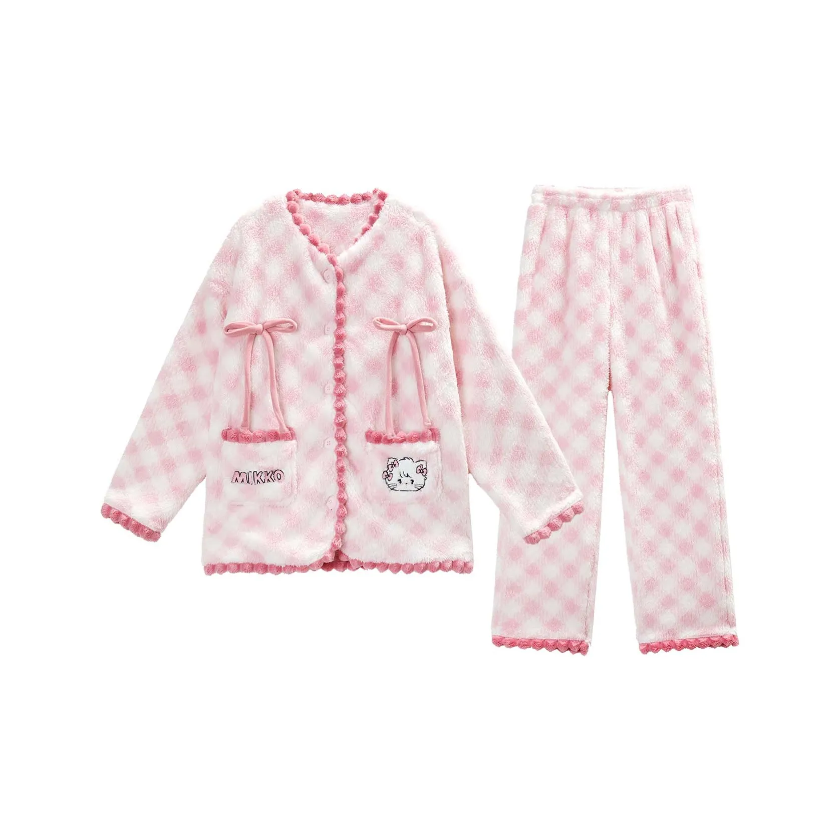 GUKOO x Mikko Пижамный комплект Женские Балет Розовый