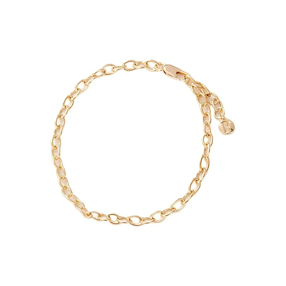 Fable 18К золото покрытые браслеты из латани унисекс золото