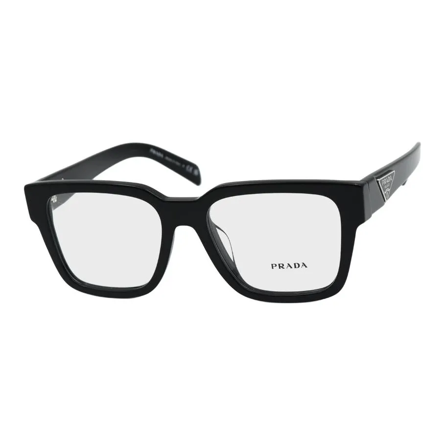 PRADA Triangle logo Plaque Square frame Glasses