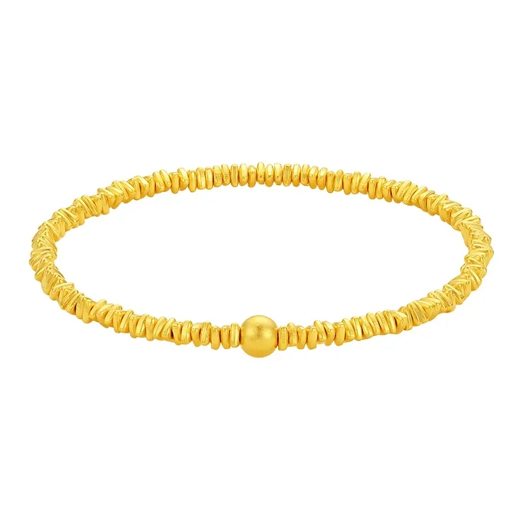 ZHOU LIU FU Luxury Gold Chain, Jewelry Solid Gold Priced In Gram Gold Bracelet Women's