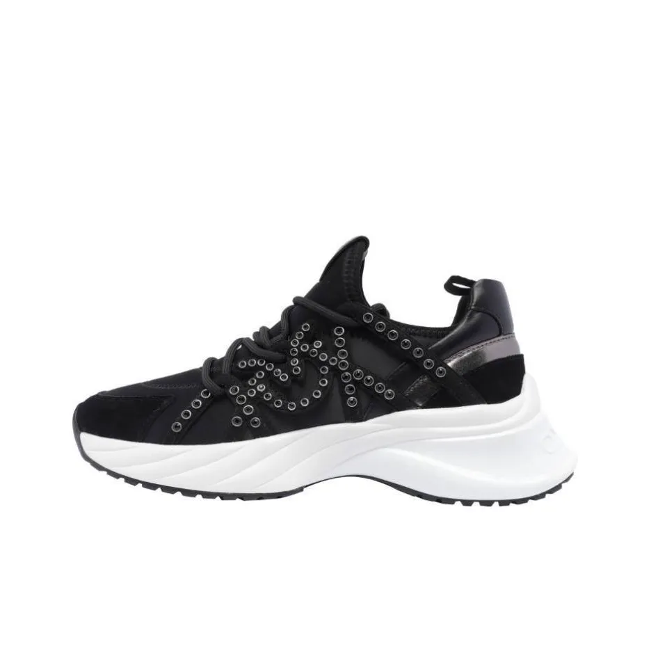 PINKO Stud Detailed Lace Up Sneakers Women's