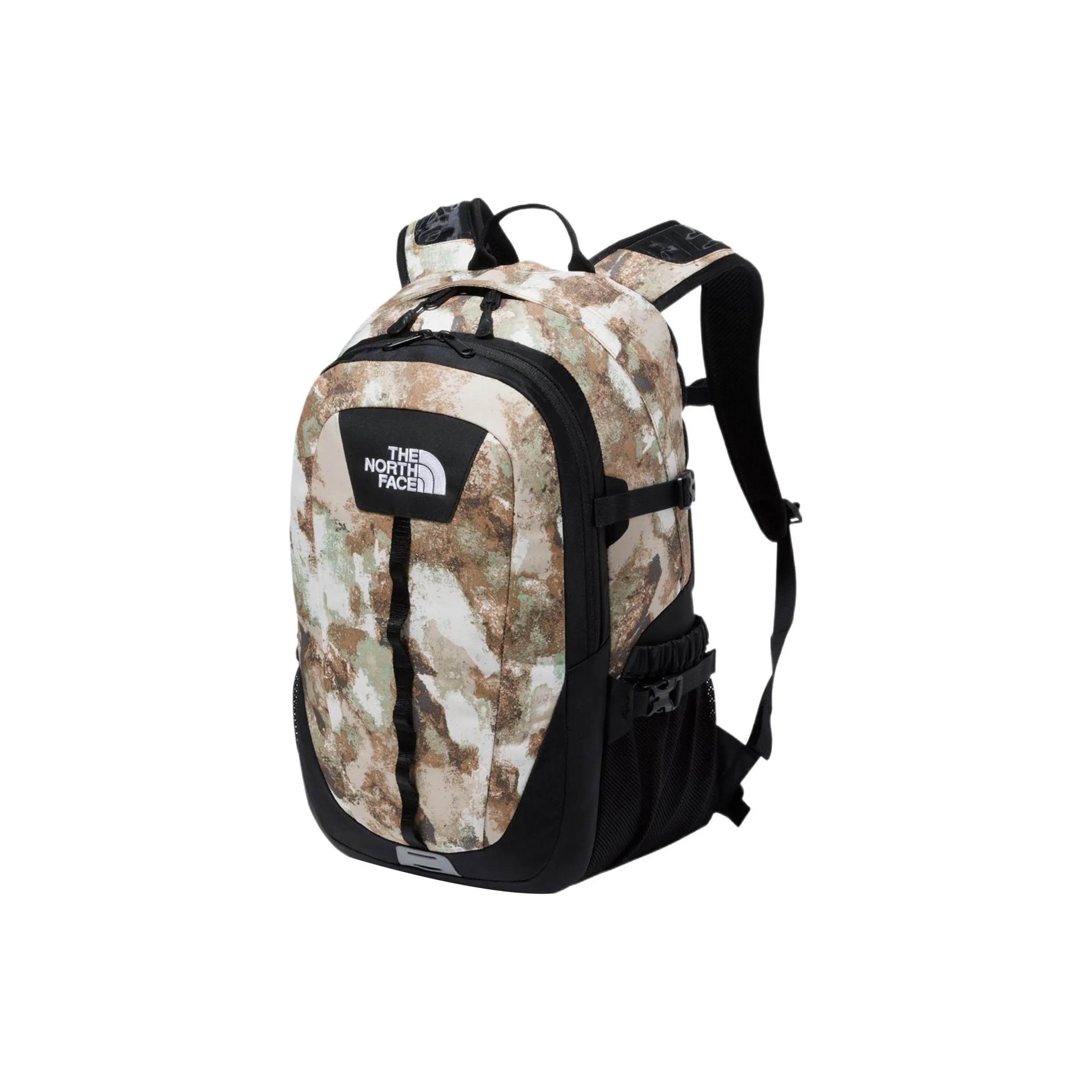 THE NORTH FACE 27L Backpack Outdoor Bag Recycled Nylon With Recycled Polyester Almond Butter Unisex