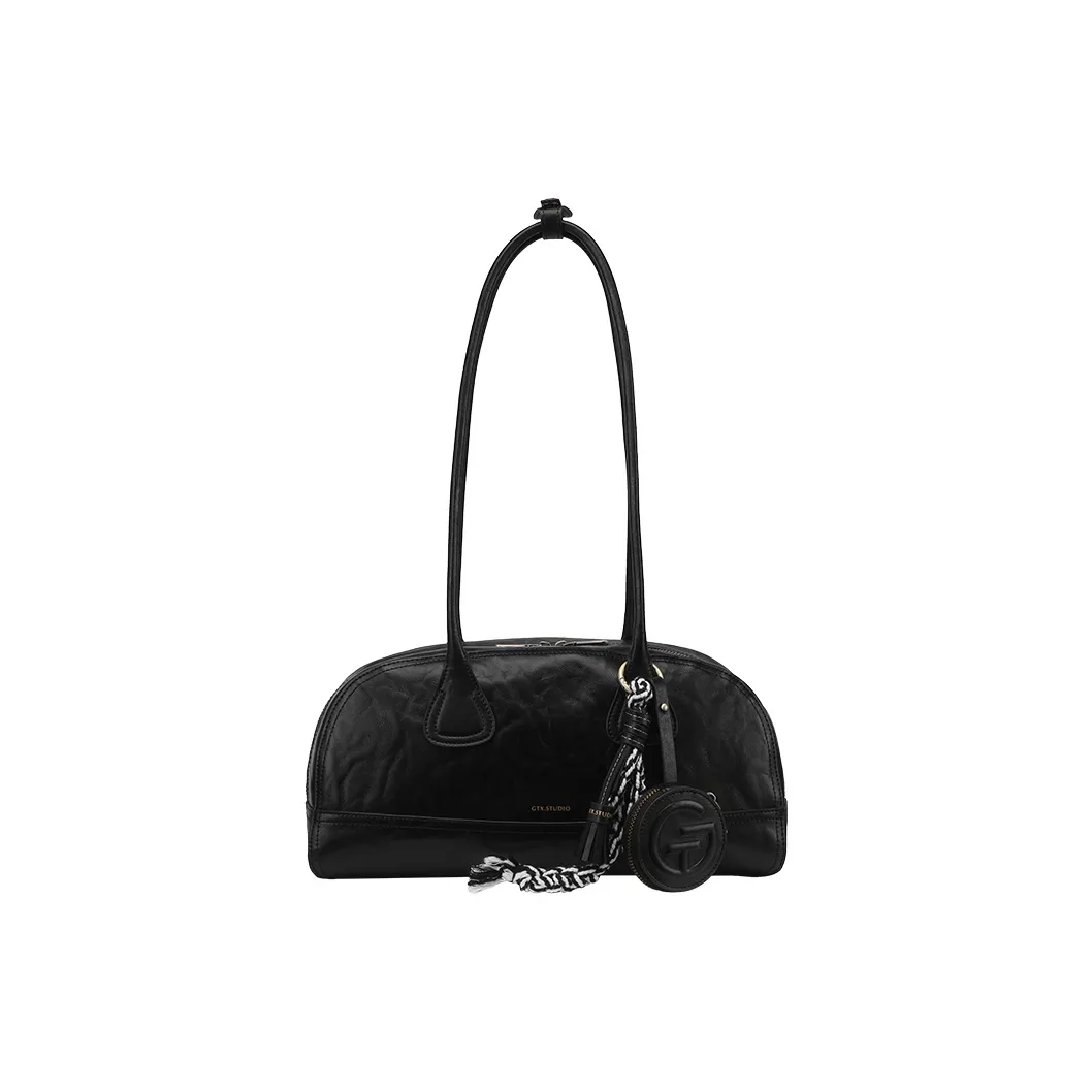 Tanita West Коровья кожа Сумка на плечо Женская Черная