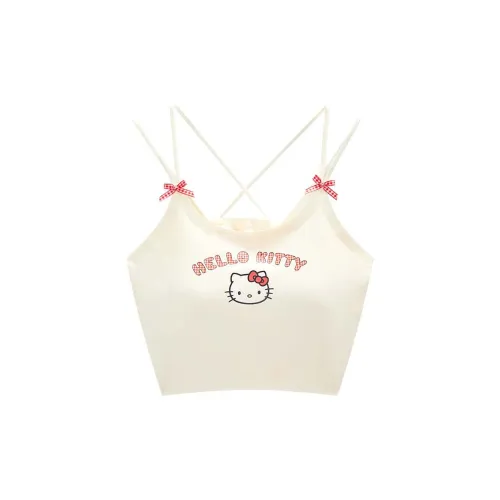 GUKOO Hello Kitty Кремово-белый Женские Майки