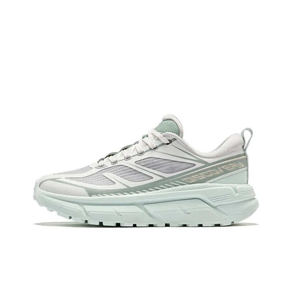 Erke Slip Resistant And Abrasion Resistant Coverage Low Top Chunky Sneakers Women's White Green Gray
