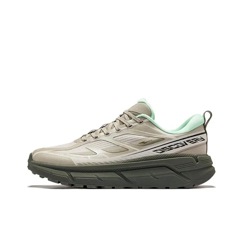 Erke Slip Resistant And Abrasion Resistant Coverage Low Top Chunky Sneakers Men's Khaki