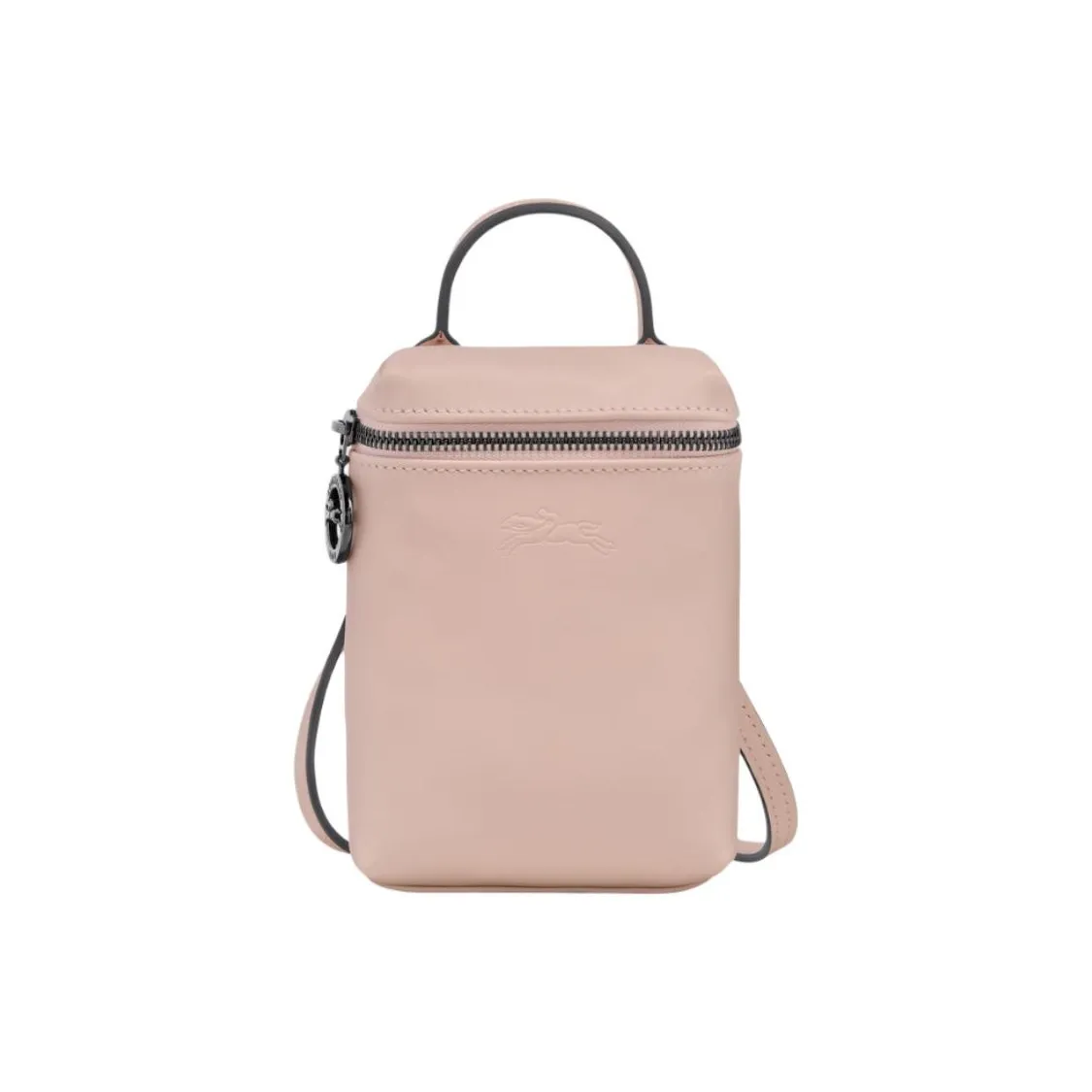 LONGCHAMP Le Pliage Xtra Коровья кожа Сумка через плечо Экстра маленькая Женская Телесного цвета