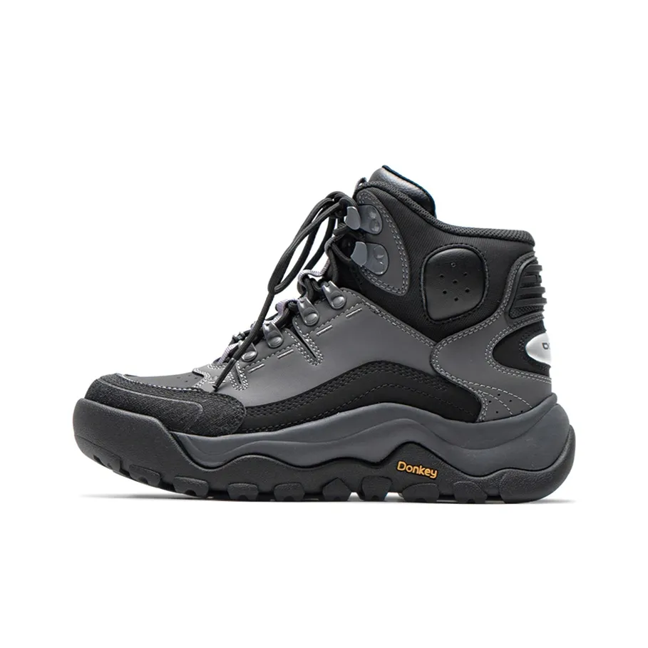 Mule Donkey Высота Увеличивающая Термическая Высокая Обувь Повседневная Унисекс Черная