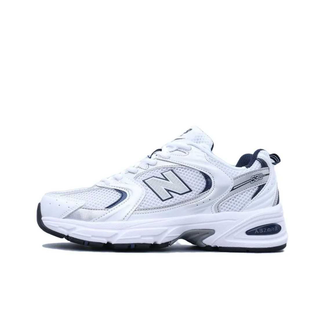 New Balance Low Top Casual Running Shoes Men's Silver