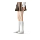 [종아리 양말 32cm] 화이트, 1팩