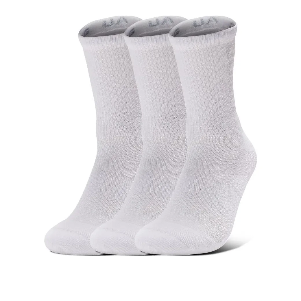 Носки Under Armour Crew унисекс 3 упаковки белые