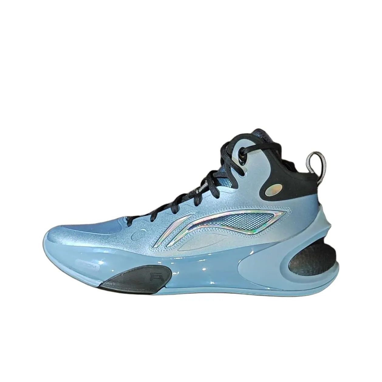 LiNing YuShuai 17 Cushioned Slip Resistant Mid Top Basketball Shoes Men's Light Blue