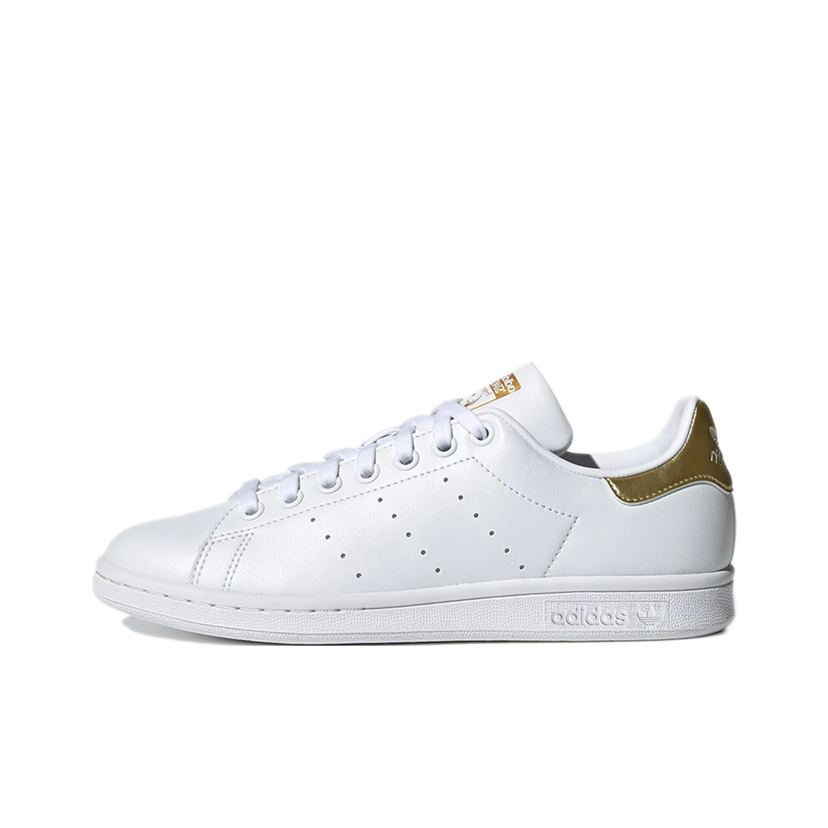 Adidas Stan Smith White Gold Metallic Women's