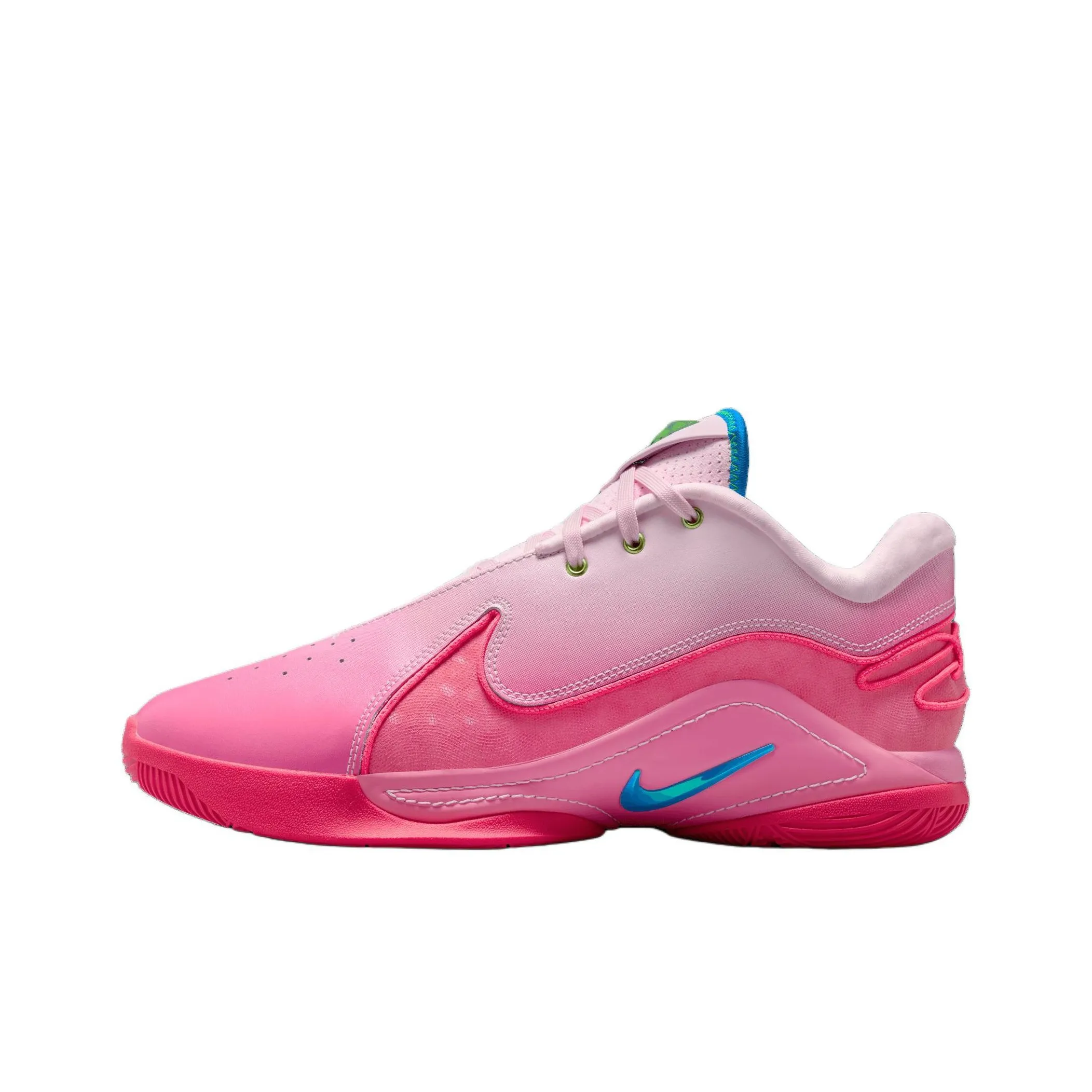 Nike LeBron 22 Anti Slip Wear Resistant Low Top Basketball Shoes Men's Pink White