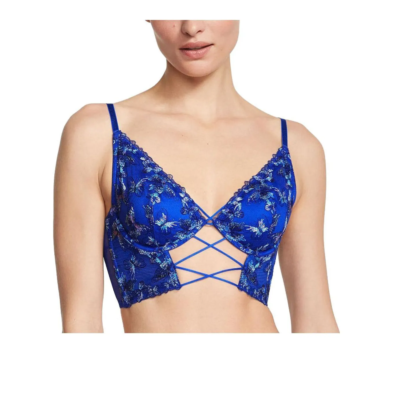 Victoria's Secret Бабочка Синий-фиолетовый Женские Бюстгальтеры