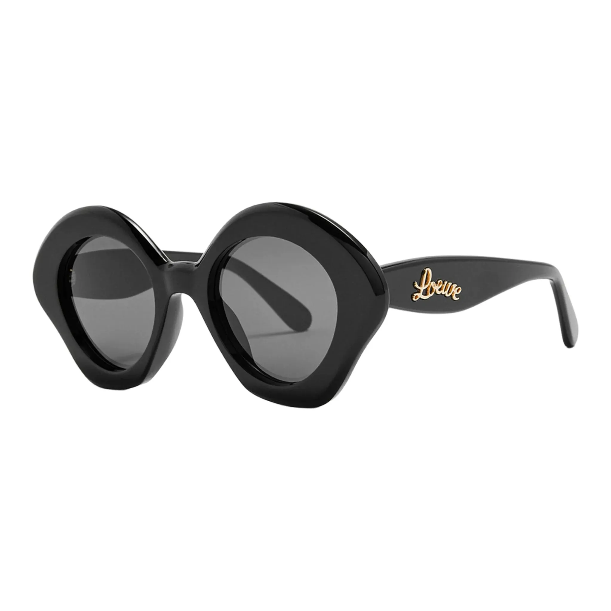 LOEWE Ацетат Нерегулярная форма Солнцезащитные очки Унисекс Черный