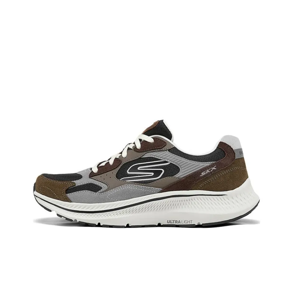 Skechers Go Run Consistent 2,0 Low Топ Повседневные Беговые Кроссовки Мужские Коричневые Черные